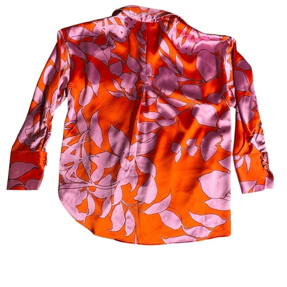 House of Harlow 1960 Floral Long Sleeve Button Down Size XS - Picture 2 of 7
